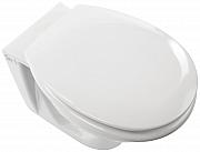 Euroshowers  Moulded Wood White Toilet Seat.