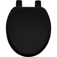 Bemis Black Colour Moulded Wood Toilet Seat with Sta tite hinge