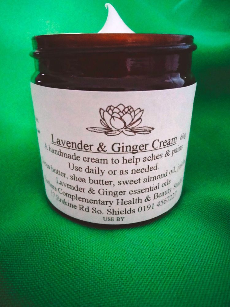 Lavender & Ginger Cream (formerly Ache and Pain Cream) (60g)