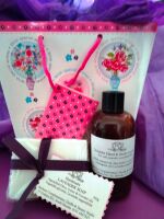 Lavender soap & hand lotion in a gift bag