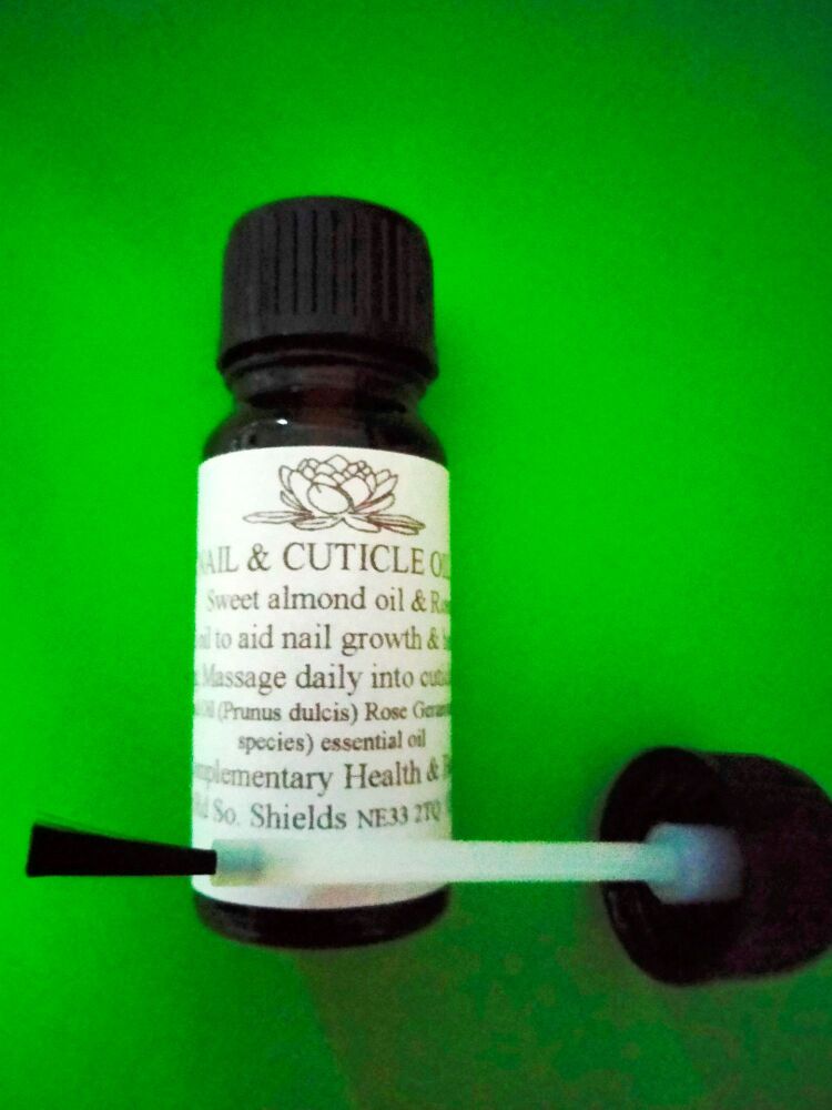 Nail and Cuticle oil, with Rose Geranium (10ml)