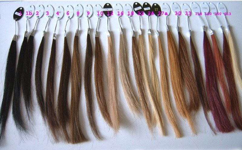 Great Lengths Hair Extensions Color Chart