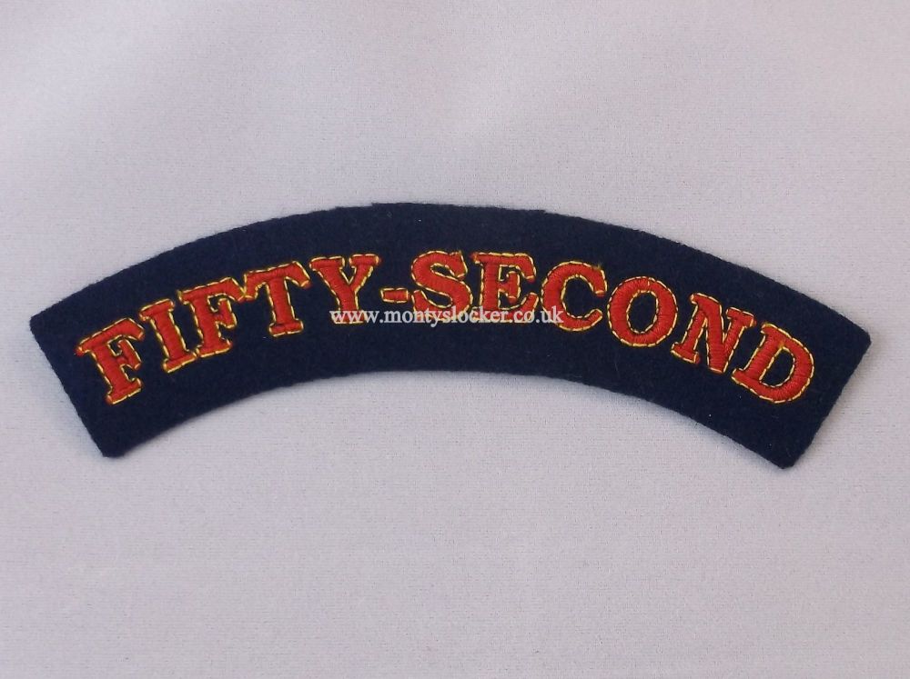 WW2 Fifty-Second (52nd) Shoulder Titles (Pair)