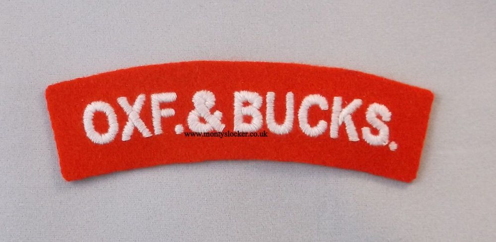 WW2 Oxf. & Bucks. Shoulder Titles (Pair)