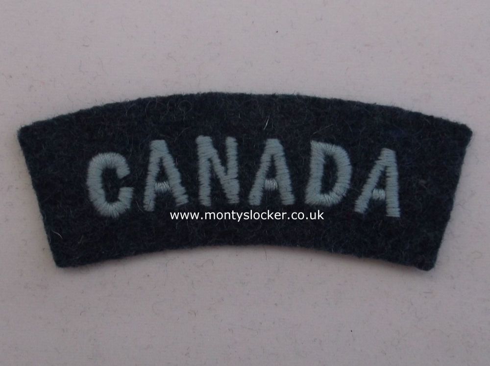 RAF Canada Nationality Title (Curved) Officer