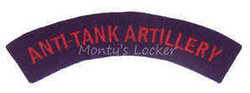 WW2 Anti -Tank Artillery Shoulder Title