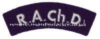 WW2 RAChD Shoulder Titles (Pair)