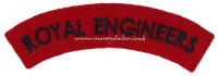 WW2 Royal Engineers (RE) Shoulder Titles (Pair)
