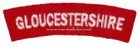 WW2 Gloucestershire Shoulder Titles (Pair)