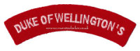WW2 Duke of Wellington's Shoulder Titles (Pair)