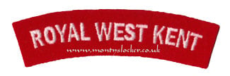 WW2 Royal West Kent Shoulder Titles (Pair)