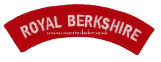 WW2 Royal Berkshire Shoulder Title
