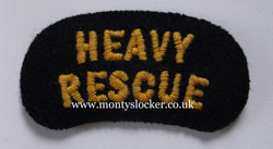 Civil Defence (CD) Heavy Rescue Shoulder Title