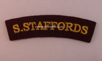 WW2 S.Staffords (Airborne) Shoulder Titles (Pair)