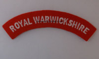 WW2 Royal Warwickshire Shoulder Titles (Pair)