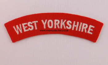 WW2 West Yorkshire Shoulder Titles (Pair)