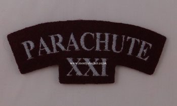 WW2 Parachute (21st Bn)  Shoulder Title (Pair)