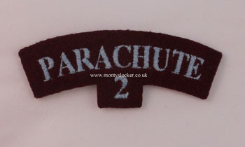 WW2 Parachute (Bn - Nos 1 - 4)  Shoulder Titles (Pair)