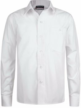 Boys Shirt - Long Sleeves , Pack of 2, White or Blue