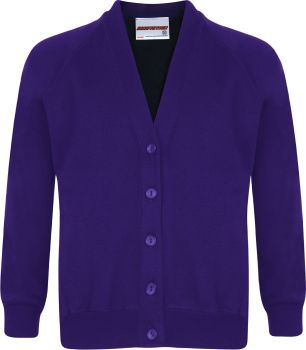 Netley  Abbey Infants Purple Cardigan with Badge