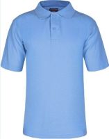 <!-- 001 --> Netley Abbey Juniors Polo with badge, White or Sky Blue