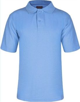  Netley Abbey Juniors Polo with badge, White or Sky Blue