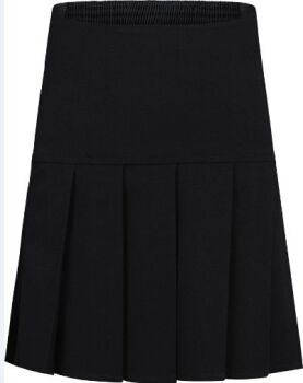 Girl's Skirt - Charleston / Fan Pleat Style - Black