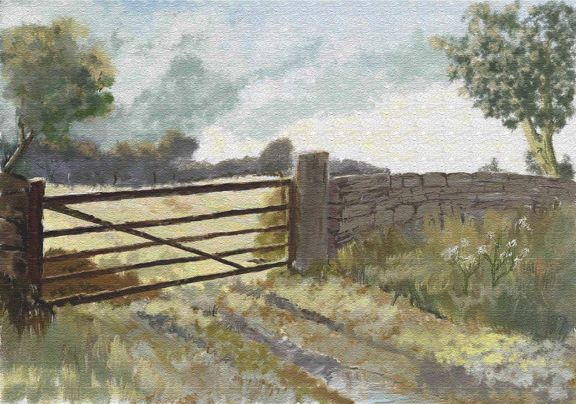 the gate on canvas