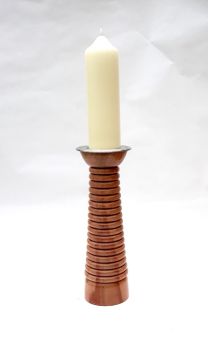 Beaded Beech Candle Pillar 3
