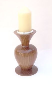 walnut candle pillar