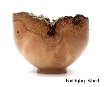 Natural edged apple wood bowl (10)