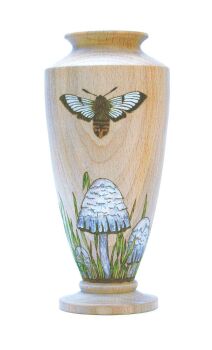 shaggy ink cap bee moth vase (2)