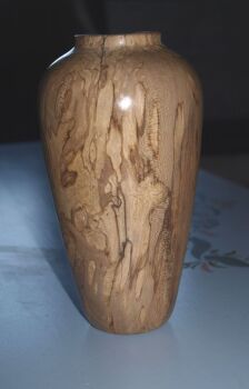 No 2 spalted holly vase