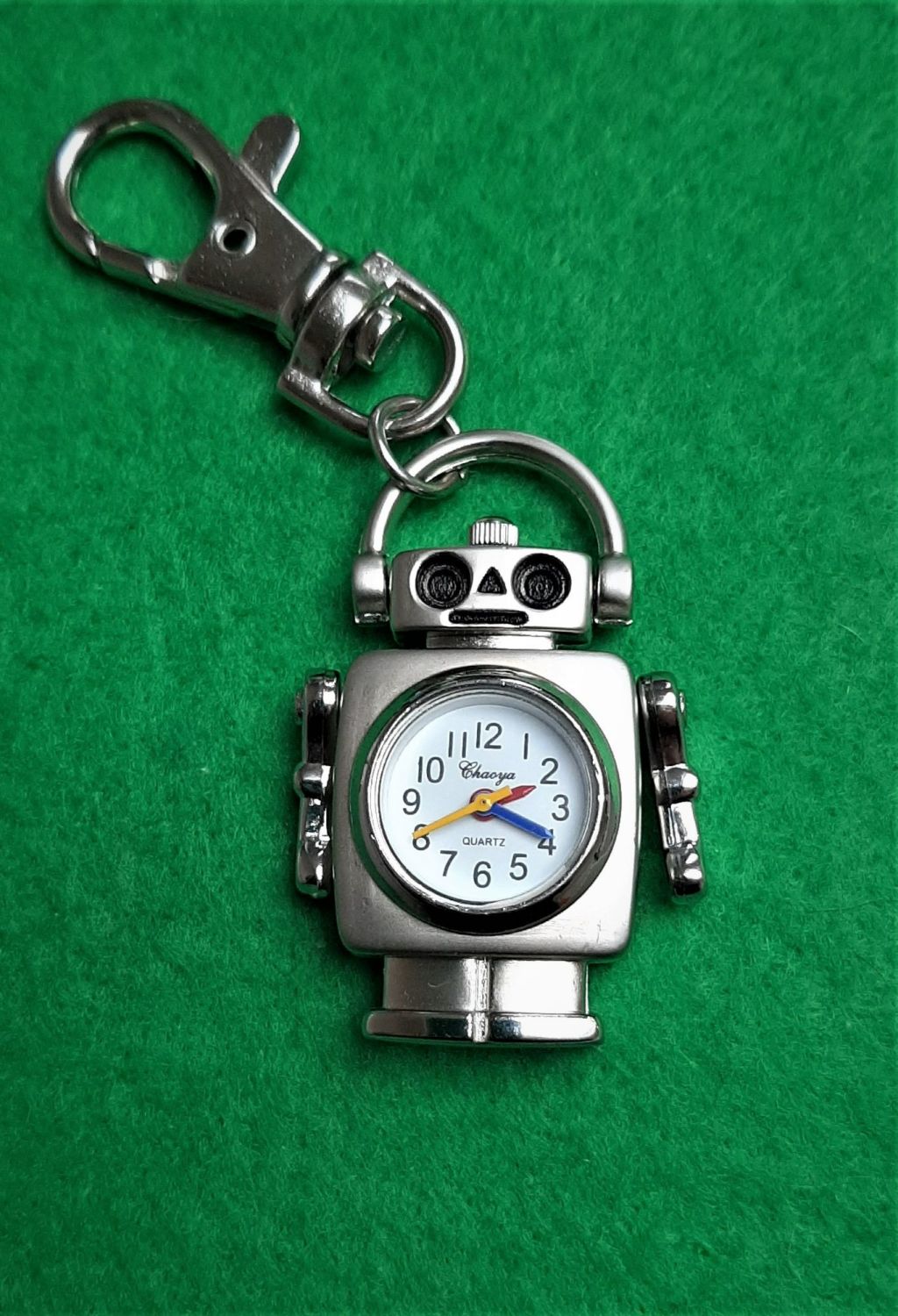 NEW Robot Watch Clock Keyring with Dangly Arms