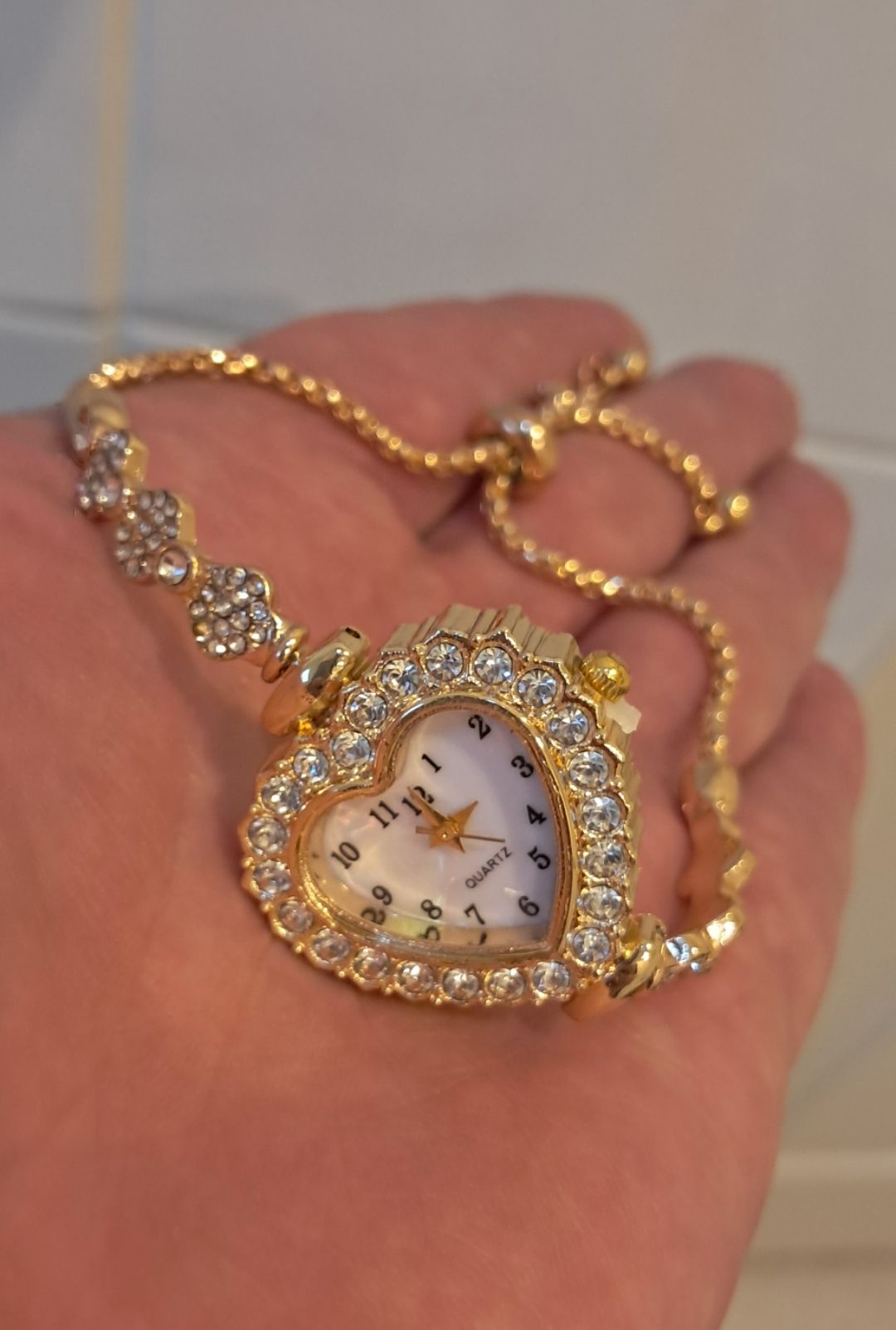 Gold Heart Shaped Women's Watch