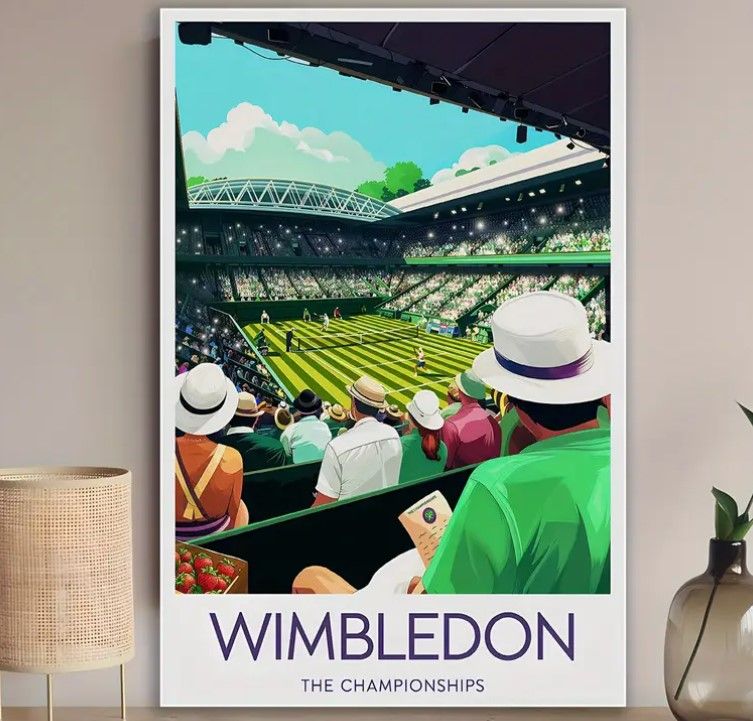 Wimbledon Canvas Art Print  20cm x 30cm