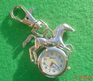 Horse Quartz Watch Key Ring
