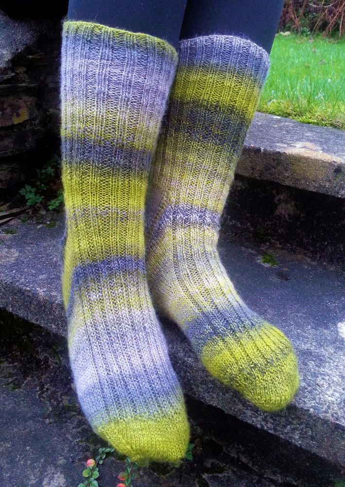 Creme Caramel Toe Up Sock Pattern