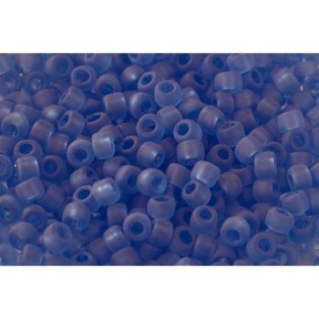 Debbie Abrahams Seed Beads - size 6/0 - 13ma Frosted Mid Blue