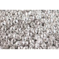 Debbie Abrahams Seed Beads - size 6/0 - 563 Metallic Silver