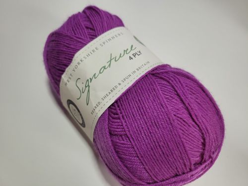 West Yorkshire Spinners Signature 4ply sock yarn -  Blackcurrant Bomb