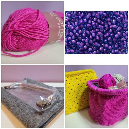 Glamour Clutch Kit - 9130 Magenta & 224 Velvet Beads