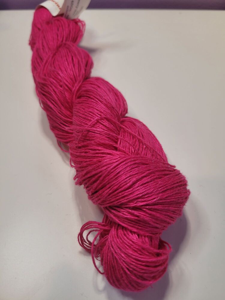 Midwinter Yarns Lithuanian Linen - colour 1.6 hot pink