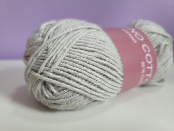 Hjertegarn Merino Cotton 434 Light Grey dyelot 2609