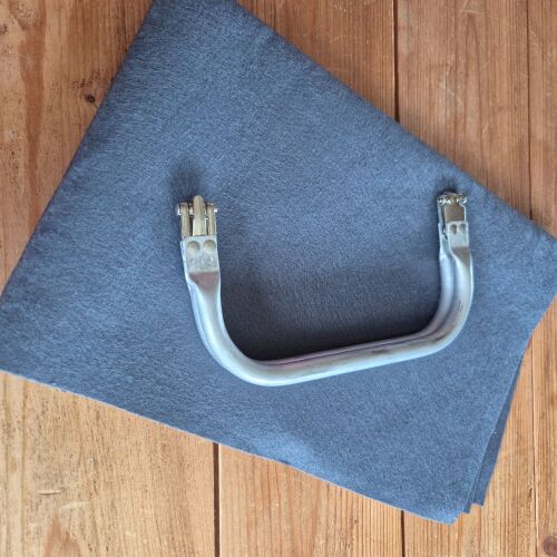 Felt lining & clutch frame (for the Festival Clutch) - dark grey