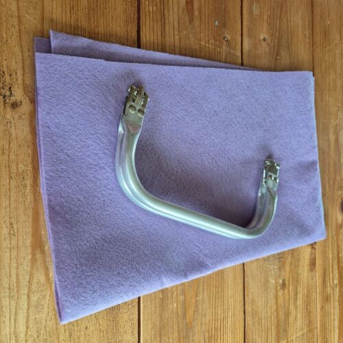 Felt lining & clutch frame (for the Festival Clutch) - lilac