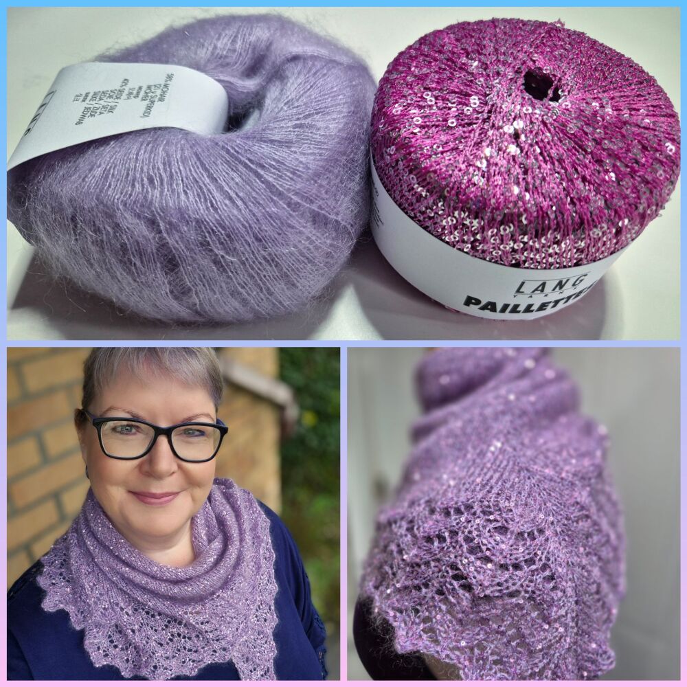 Luxe Shawlette Kit - Pink Lilac