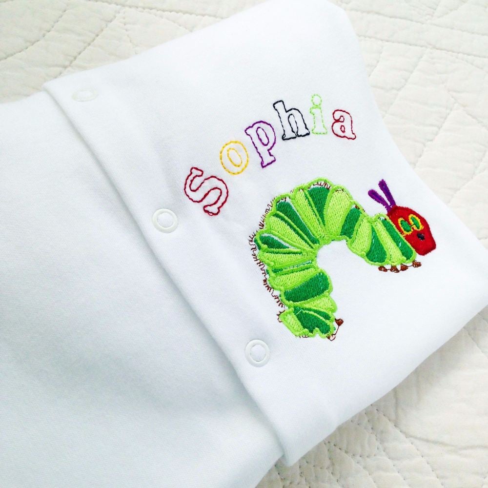 The very hungry caterpillar babygrow sleepsuit 2