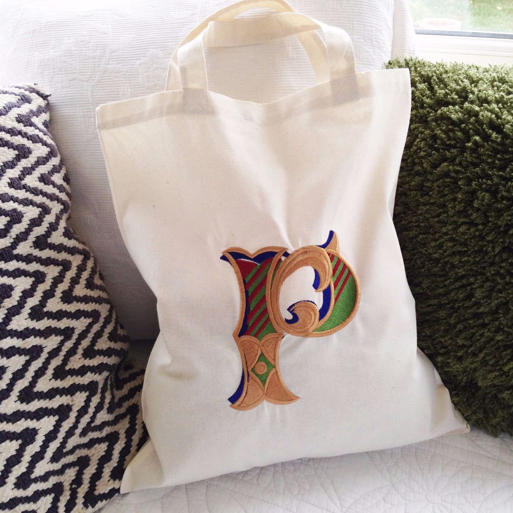 Personalised cotton canvas tote bag shopping bag 