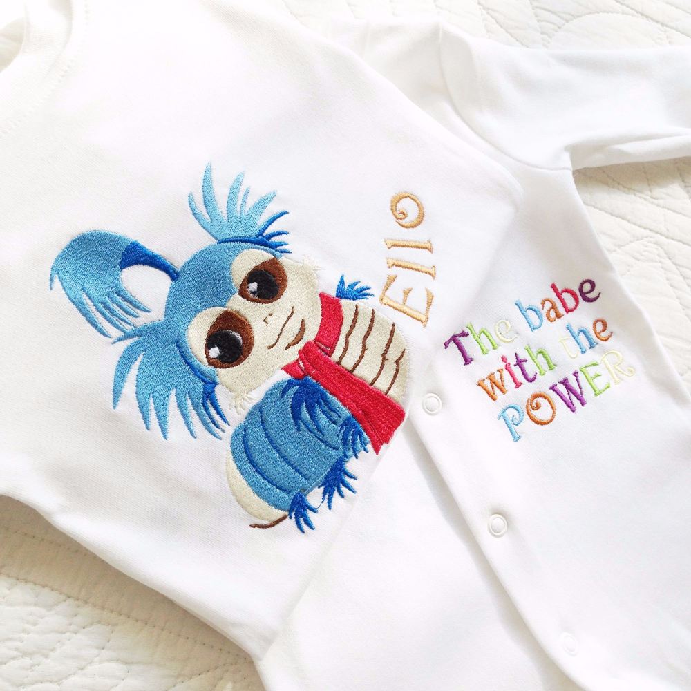 Labyrinth worm babe with the power babygrow  sleepsuit  